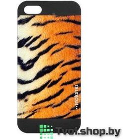 Чехол для iPhone 5/ 5s накладка Motomo "Тигр", черный