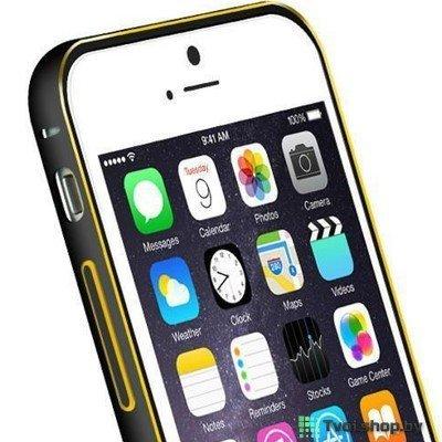 Бампер для iPhone 6/ 6s алюминиевый Cross New Version, черный - фото 2 - id-p61491201