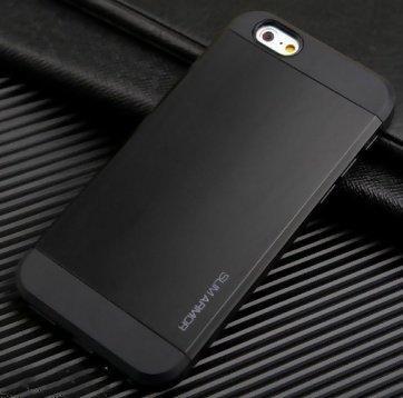 Чехол для iPhone 6/ 6s накладка "SLIM ARMOR" пластик, черный, фото 2