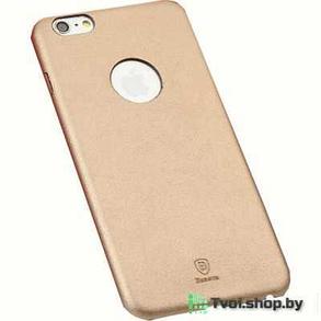 Чехол для iPhone 6/ 6s накладка Baseus золотой, кожаный, фото 2