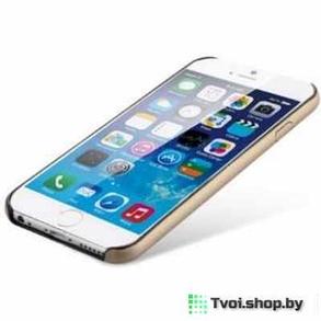 Чехол для iPhone 6/ 6s накладка Baseus золотой, кожаный, фото 2