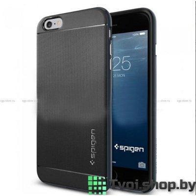 Чехол для iPhone 6/ 6s накладка SGP (2 в 1), черный с черным бампером, фото 2