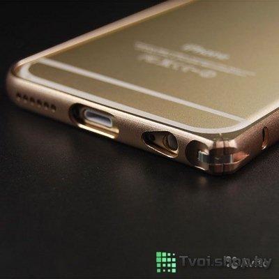 Бампер для iPhone 6 plus металлический Cross (золотой) - фото 2 - id-p61491205