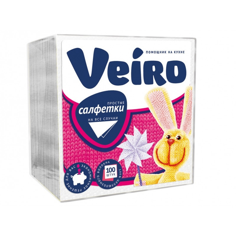 Салфетки бумажные Veiro 200 штук