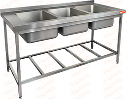 Ванна моечная трехсекционная Hicold НСО3М-16/7БР ЭН