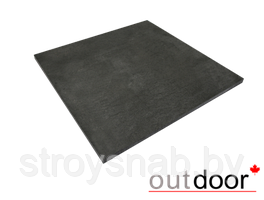 Плитка из керамогранита OUTDOOR, 600*600*20мм, черная ales
