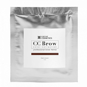 CC Brow Color Correction Хна для бровей, цвет - темно-коричневый (в саше) 5 г.