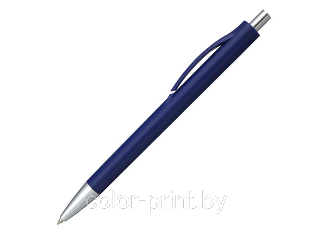 Ручка шариковая, пластик, синий/серебро