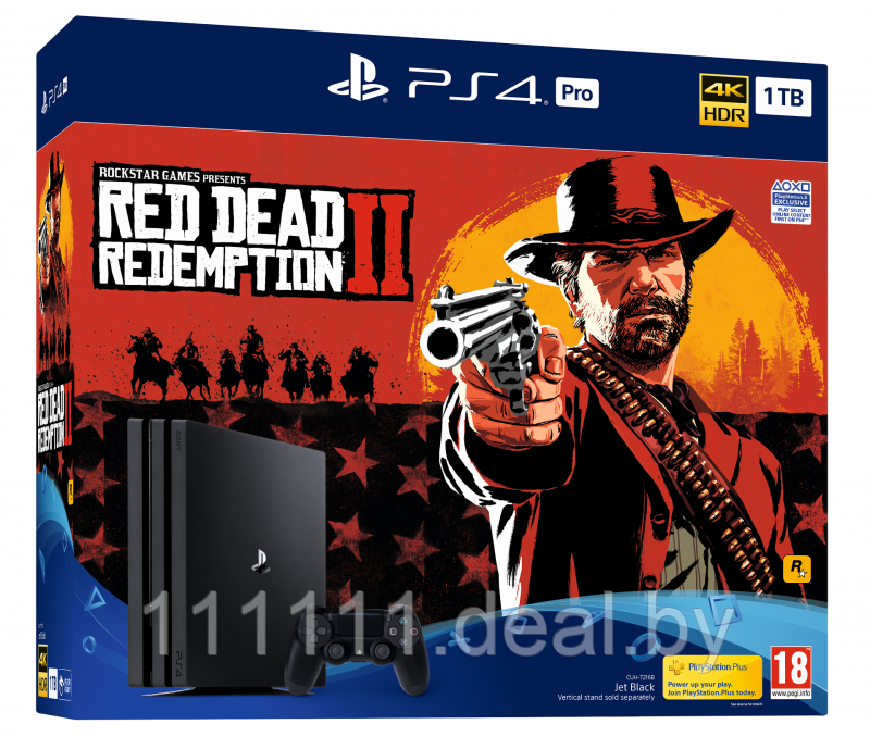 Playstation 4 pro (PS4) + Red Dead Redemption 2 - фото 1 - id-p92676329
