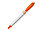 Ручка шариковая, пластик, белый/оранжевый, фото 2