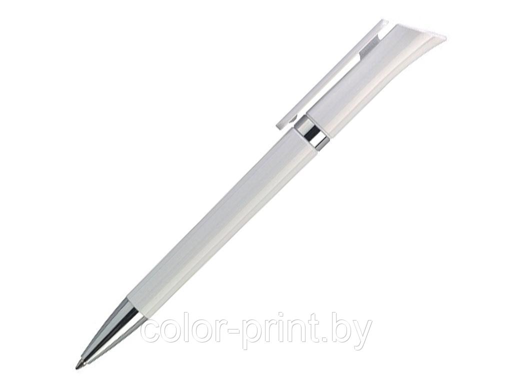 Ручка шариковая, пластик, белый/серебро, GALAXY