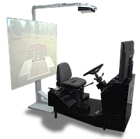 Тренажер Forward трактора Кировец (реальная приборная панель, фронтальная и задняя визуализация на экраны)