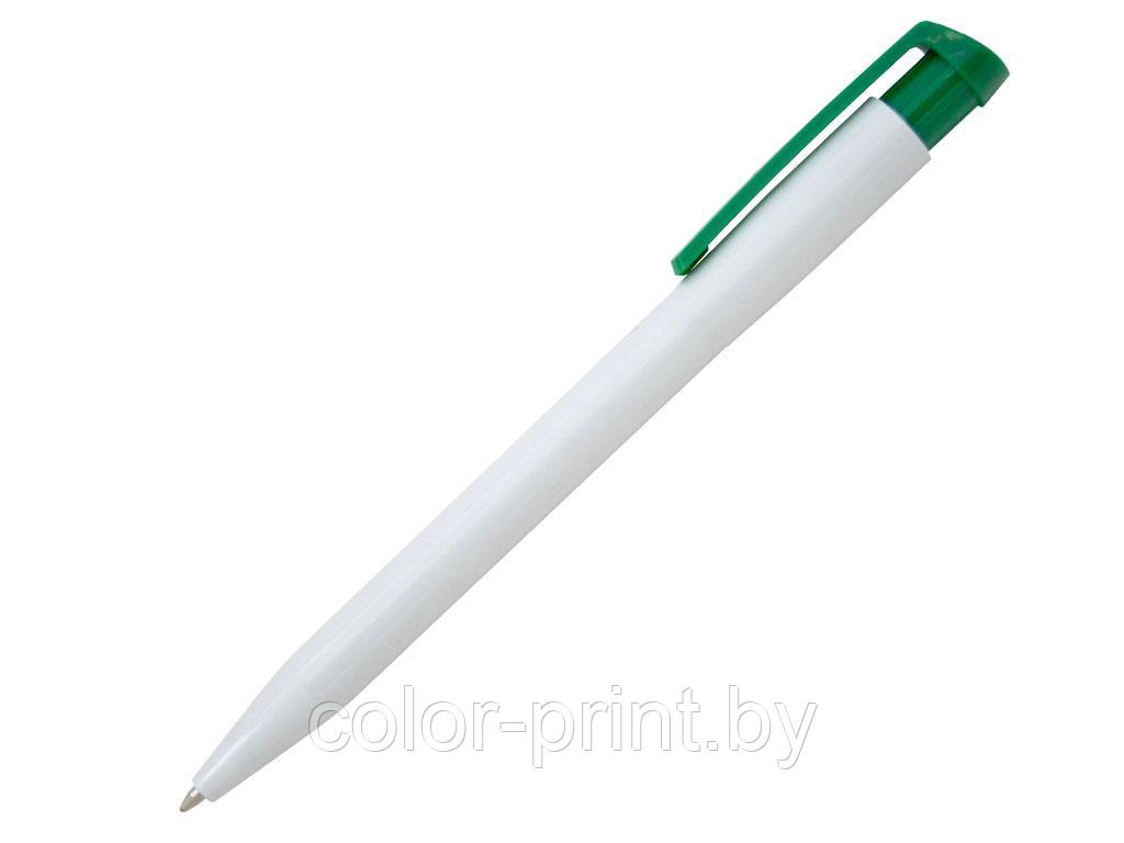 Ручка шариковая, пластик, белый/зеленый