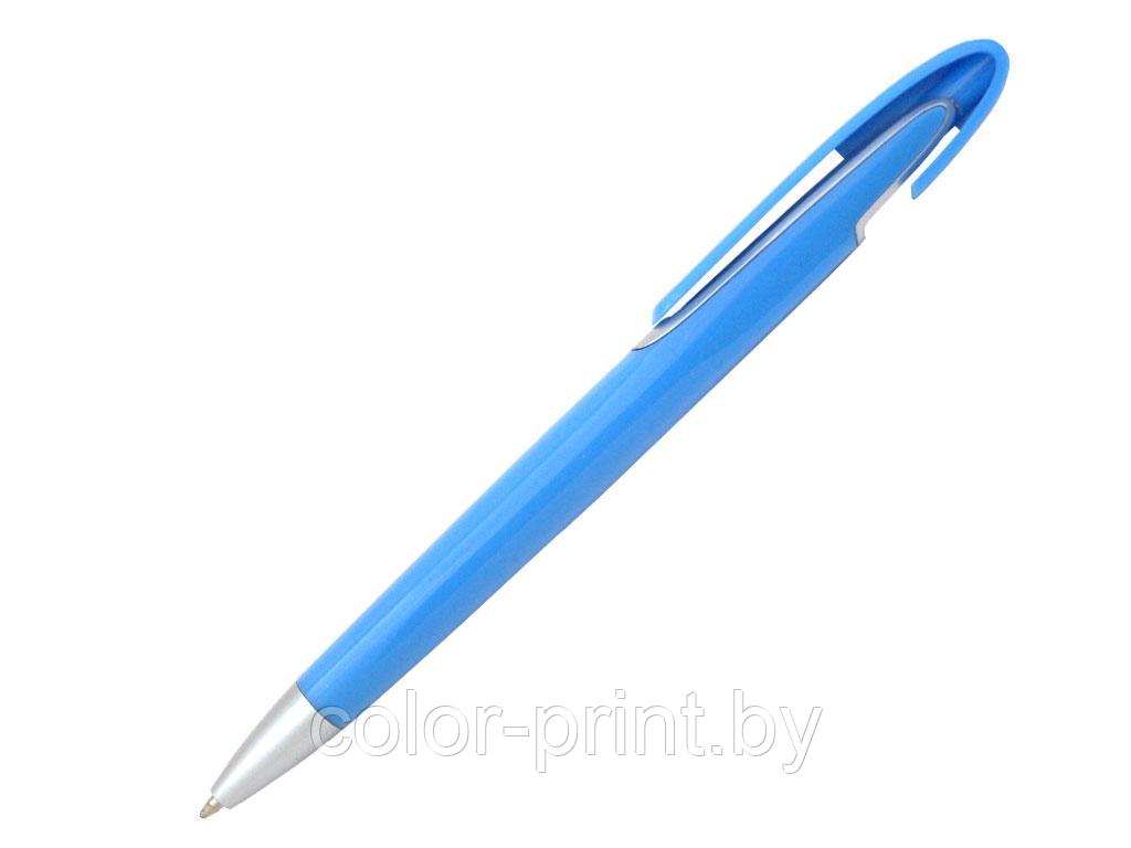 Ручка шариковая, пластик, голубой/серебро