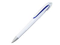 Ручка шариковая, пластик, белый/синий, фото 1