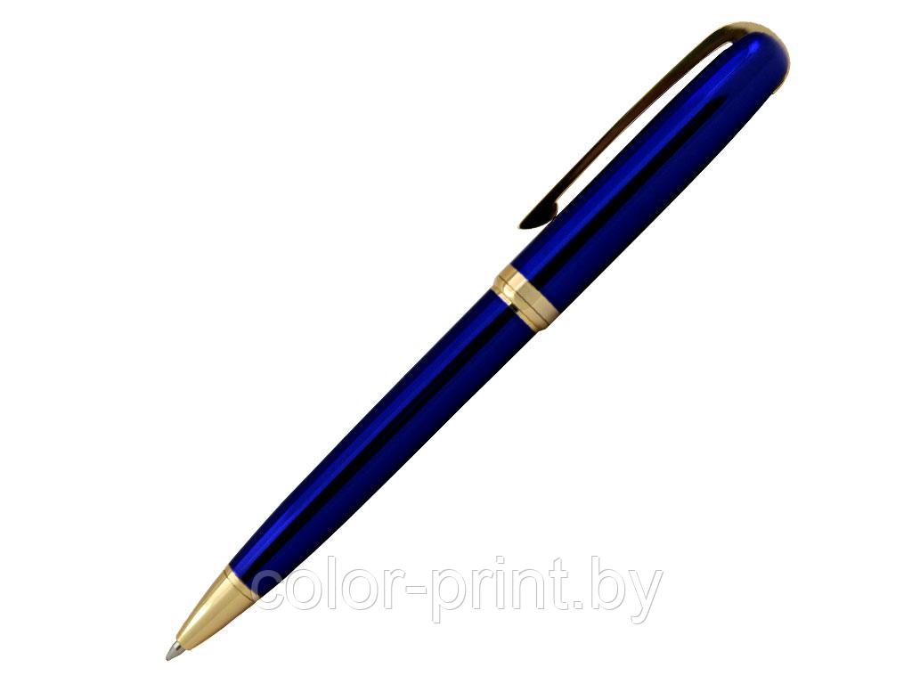 Ручка шариковая, металл, синий/золото, КОНСУЛ
