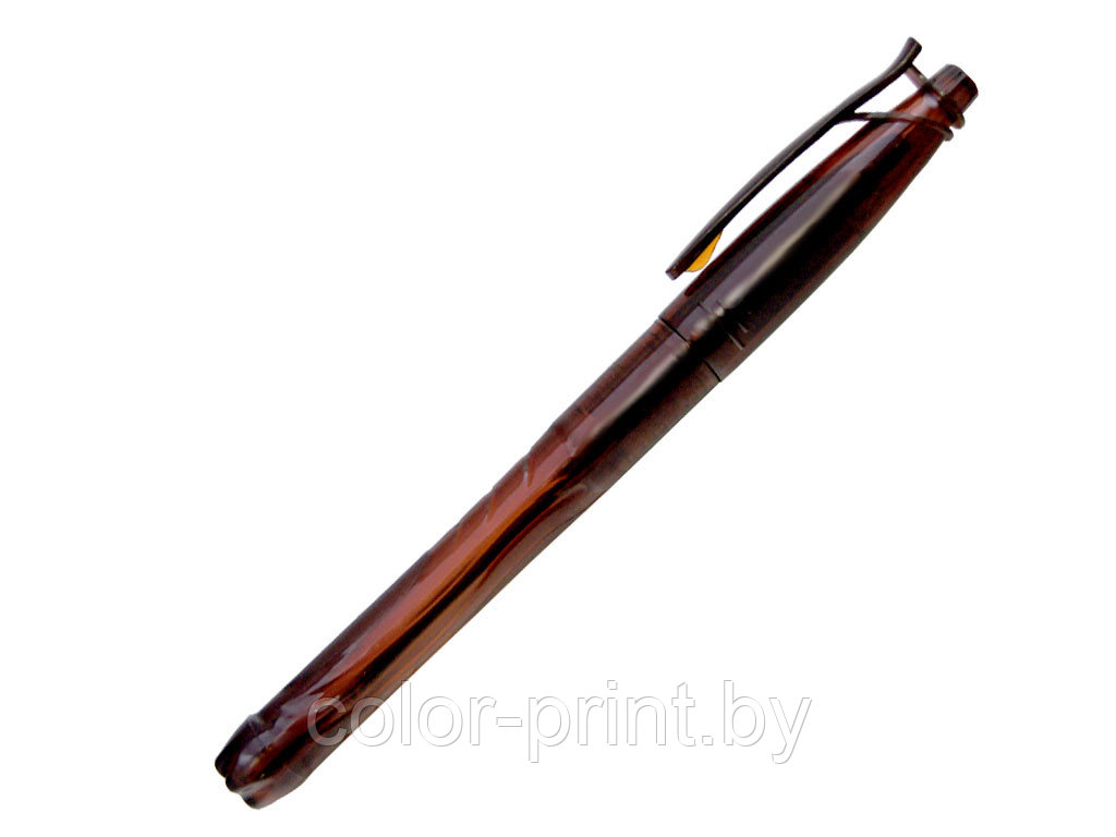 Ручка шариковая, пластик, темно-коричневый, BOTTLE Pen, фото 1