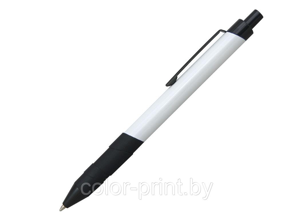 Ручка шариковая, металл, белый/черный, фото 1