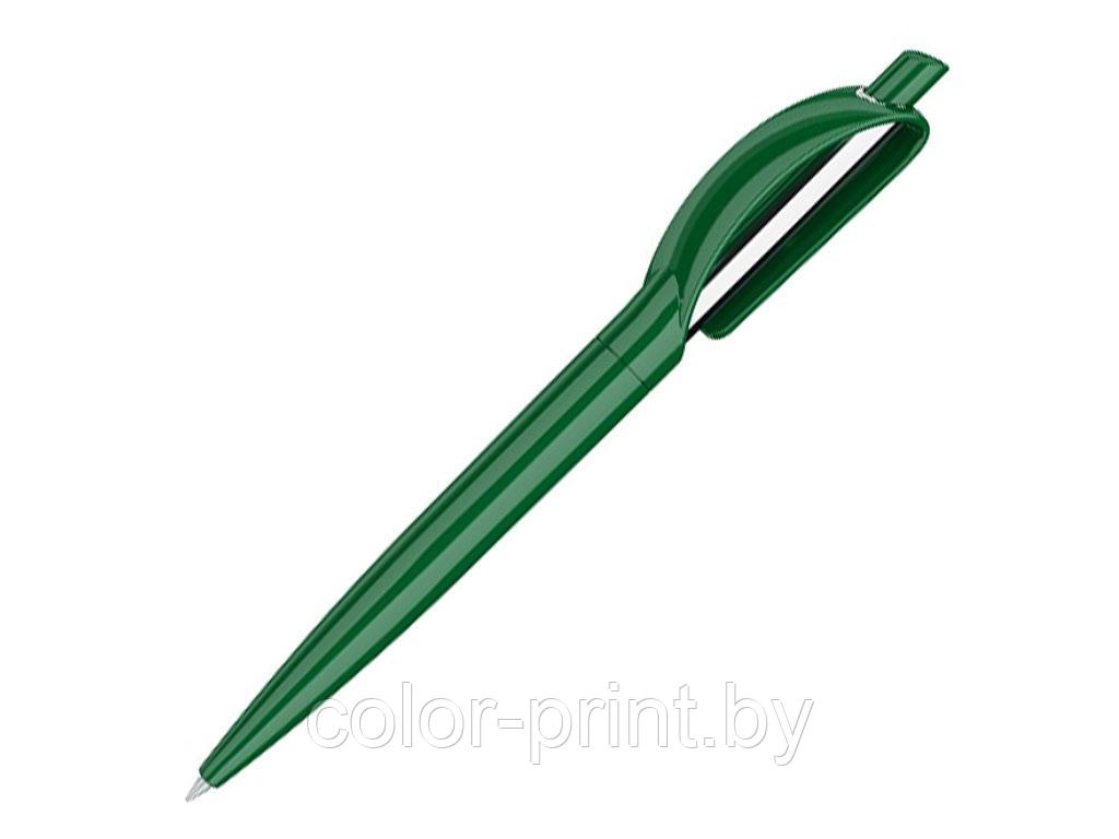 Ручка шариковая, пластик, зеленый/серебро, DOPPIO