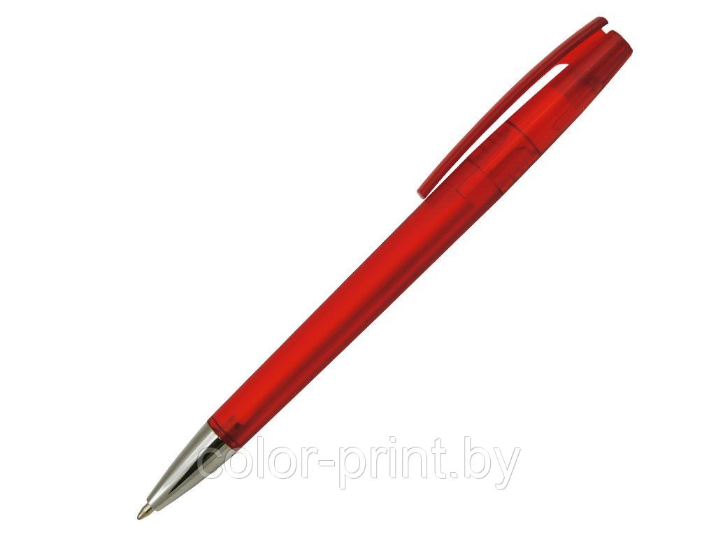 Ручка шариковая, пластик, фрост, красный/серебро, Z-PEN