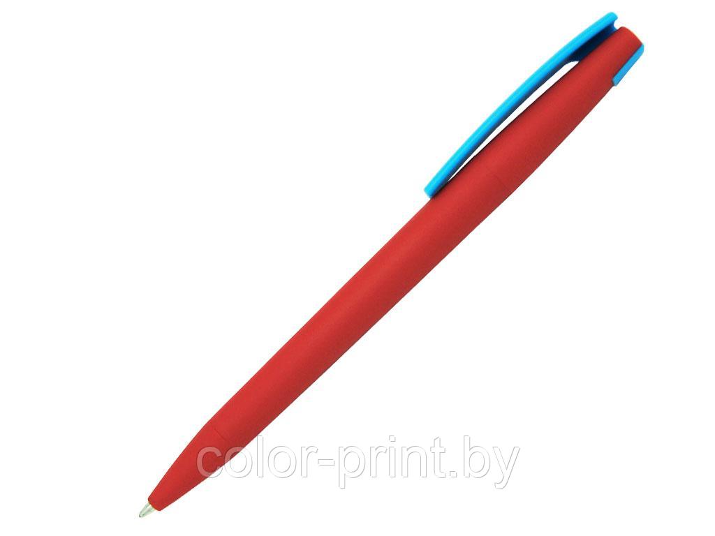 Ручка шариковая, пластик, софт тач, красный/голубой, Z-PEN Color Mix