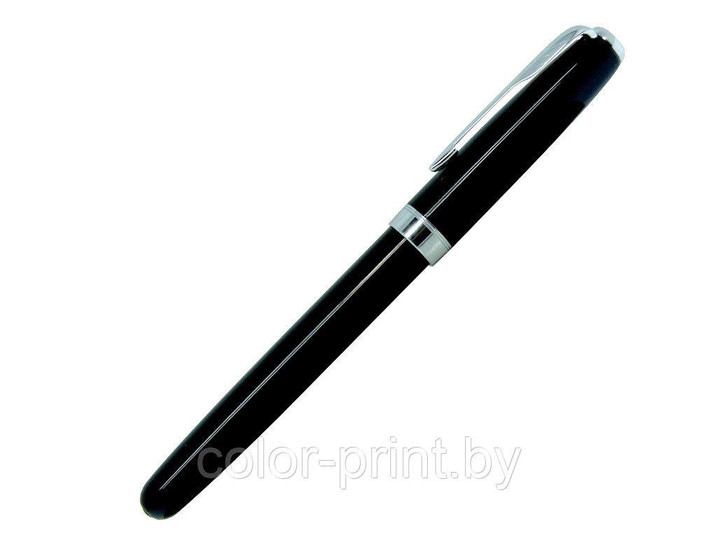 Ручка роллер, металл, черный/серебро, BLACK KING