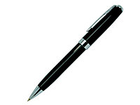 Ручка шариковая, металл, черный/серебро, фото 1