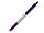 Ручка шариковая, пластик, резина, белый/фиолетовый, VIVA, фото 2