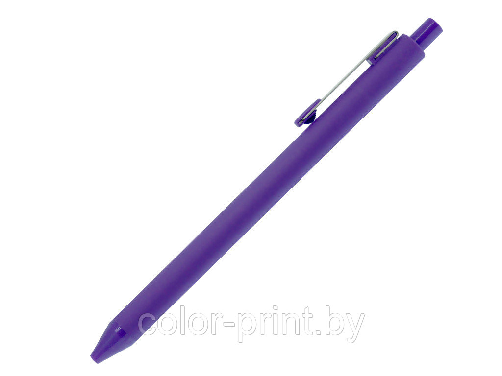 Ручка шариковая, пластик, софт тач, фиолетовый/серебро, INFINITY