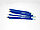 Карандаш деревянный НВ твердость со стеркой, цвет синий, фото 3