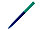 Ручка шариковая, пластик, софт тач, синий/зеленый, Z-PEN Color Mix, фото 2