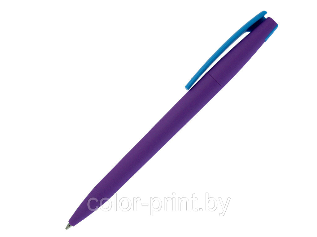 Ручка шариковая, пластик, софт тач, фиолетовый/голубой, Z-PEN Color Mix