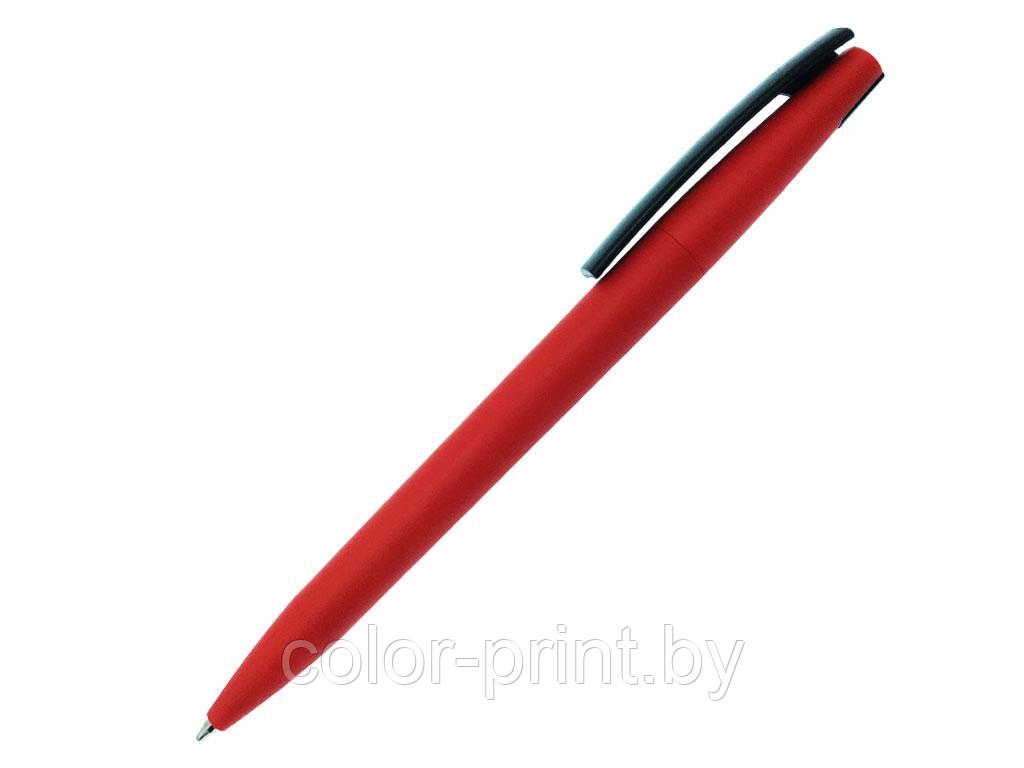 Ручка шариковая, пластик, софт тач, красный/черный, Z-PEN Color Mix
