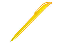 Ручка шариковая, пластик, желтый, прозрачный КОКО