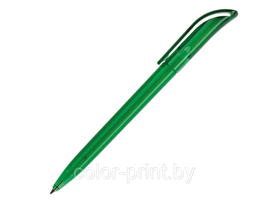 Ручка шариковая, пластик, зеленый, прозрачный КОКО