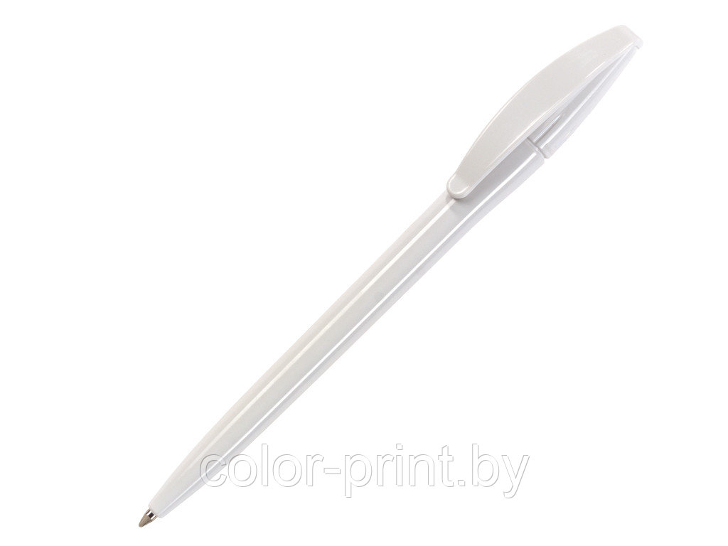 Ручка шариковая, пластик, белый SLIM