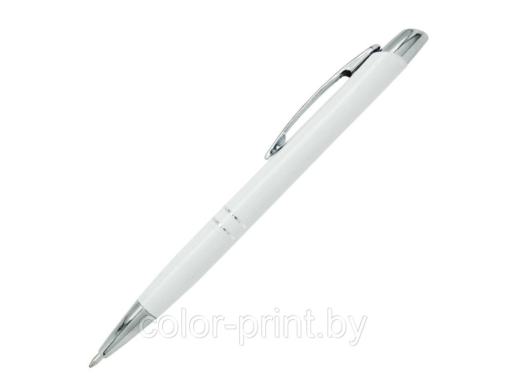 Ручка шариковая, металл, Marietta, белый/серебро