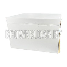 Коробка для торта эконом EB260 Pasticciere (Россия, белый картон, 300х400х260 мм)