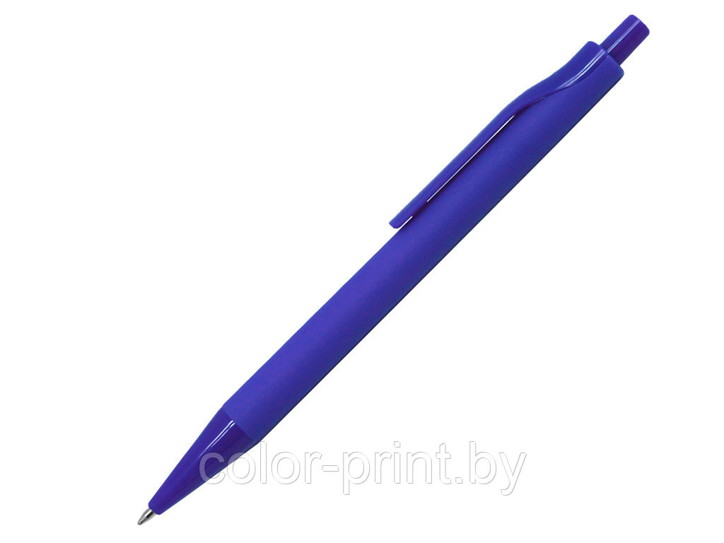 Ручка шариковая, пластик, софт тач, синий, Monaco, фото 1