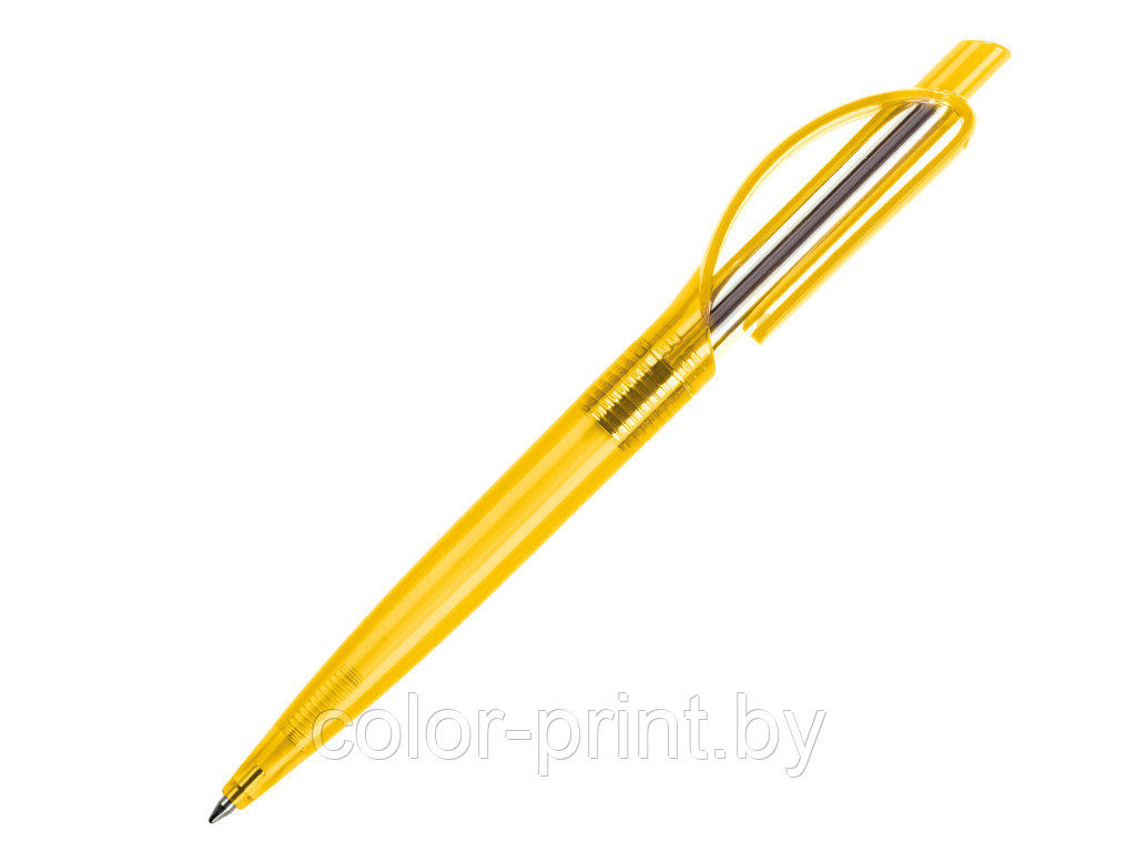 Ручка шариковая, пластик, желтый, Doppio DPT-1080