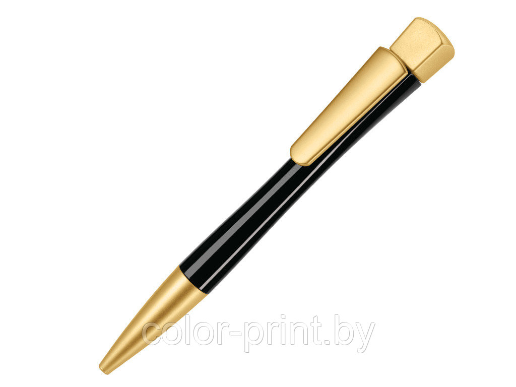 Ручка шариковая, пластик, черный, золото Lenox