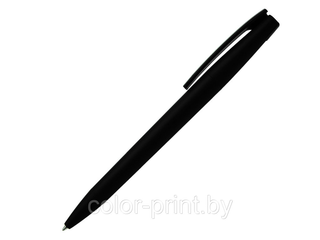 Ручка шариковая, пластик, софт тач, черный/черный, Z-PEN, фото 1