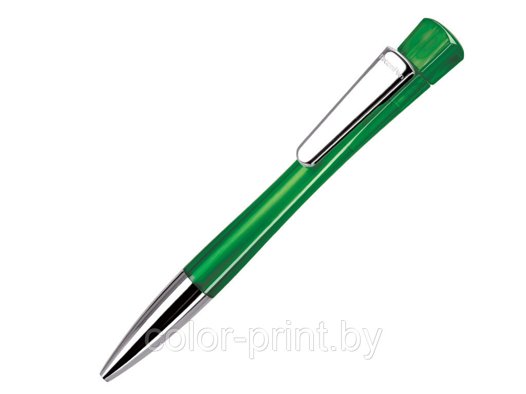 Ручка шариковая, пластик, прозрачный, зеленый Lenox