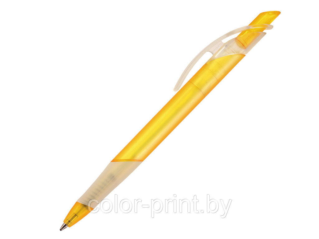 Ручка шариковая, пластик, желтый, прозрачный Lotus