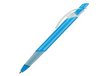 Ручка шариковая, пластик, голубой, прозрачный Lotus