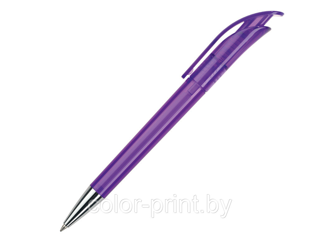 Ручка шариковая, пластик, фиолетовый, прозрачный Focus