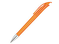 Ручка шариковая, пластик, оранжевый, прозрачный Focus