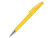 Ручка шариковая, пластик, желтый, прозрачный Evo