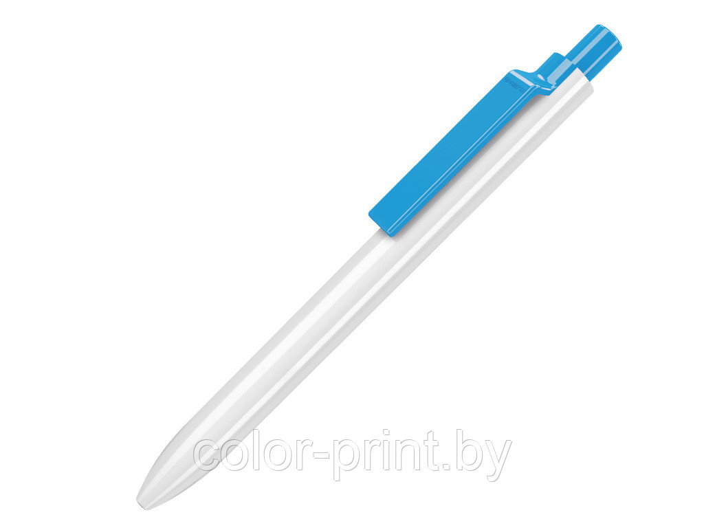 Ручка шариковая, пластик, белый/голубой Eris