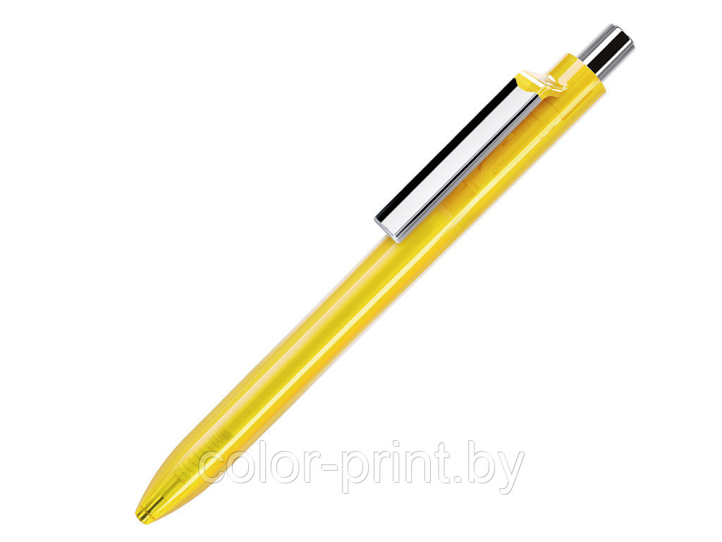 Ручка шариковая, пластик, желтый, прозрачный Eris